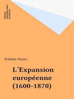 cover image of L'Expansion européenne (1600-1870)